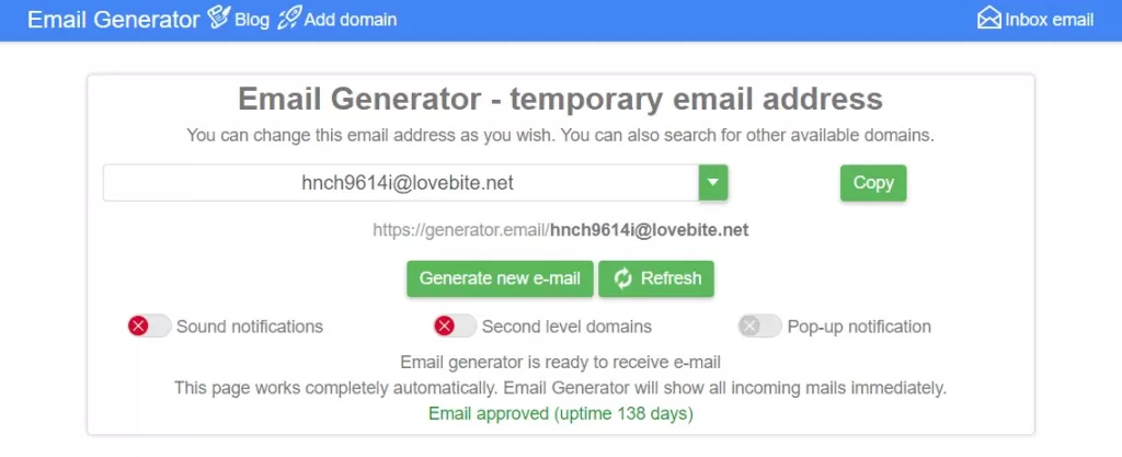 FAKE Email Generators