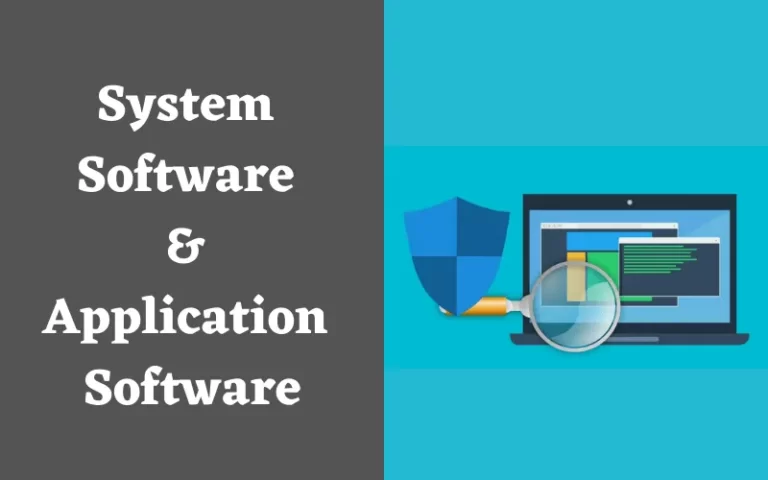 System Software and Application Software